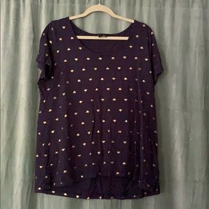 Cynthia Rowley adorable gold mreallic bees t shirt